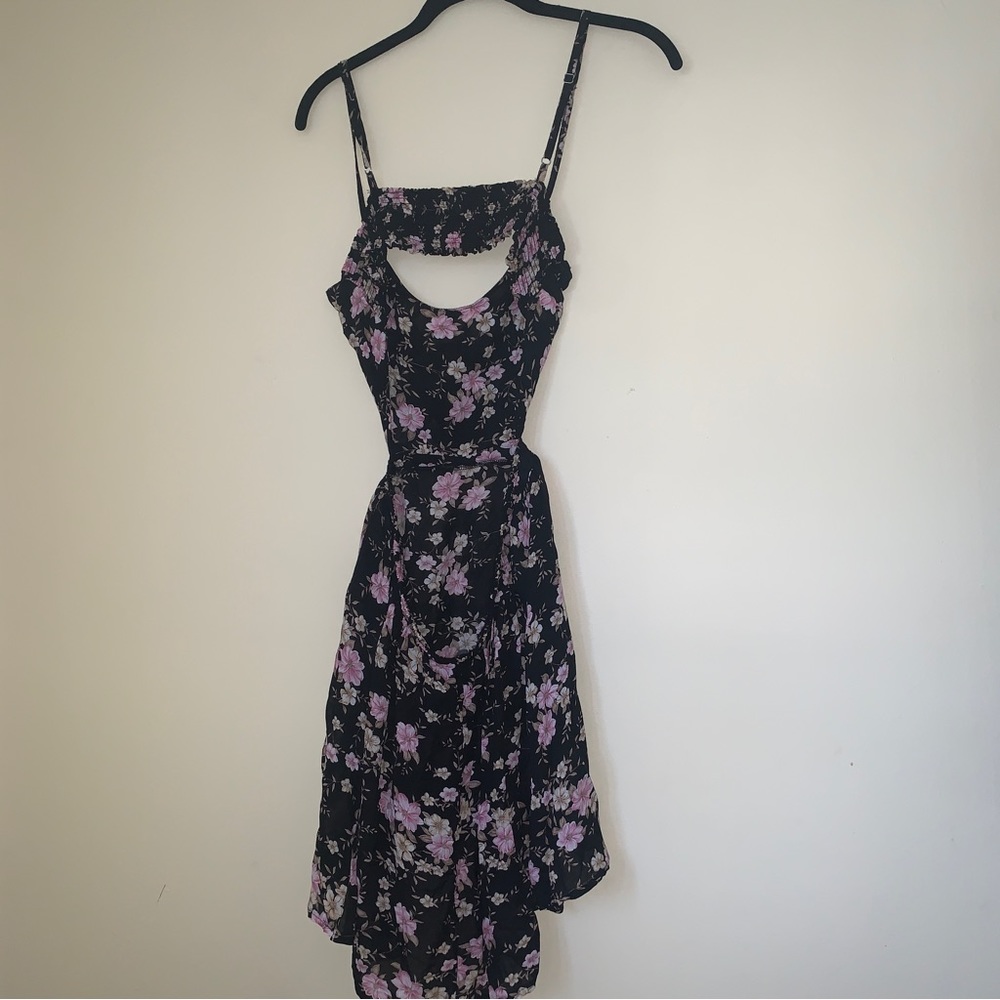Don’t ask why floral cut out  Cottage Core feminine dress size medium